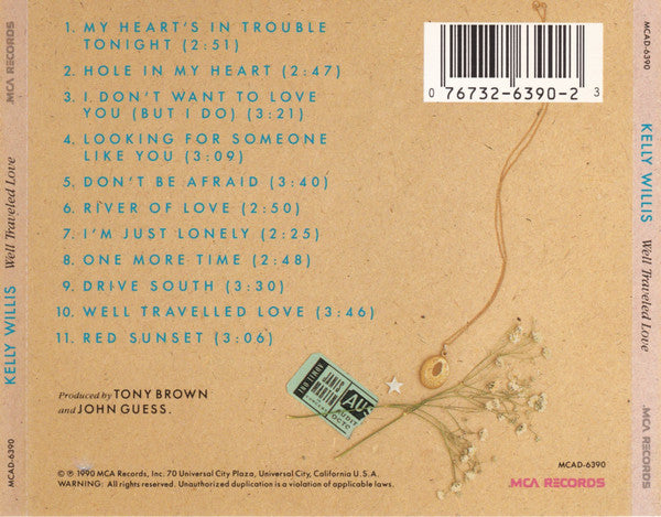Kelly Willis – Well Travelled Love (CD ALBUM)