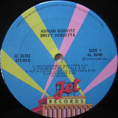 Adrian Gurvitz ‎– Sweet Vendetta