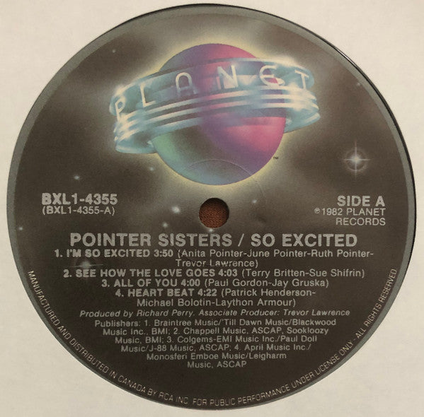 Pointer Sisters ‎– So Excited!