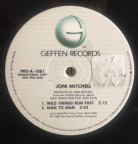 Joni Mitchell – Songs From Wild Things Run Fast (12" Single)