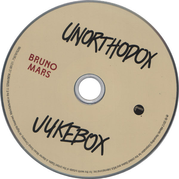 Bruno Mars – Unorthodox Jukebox (CD Album)