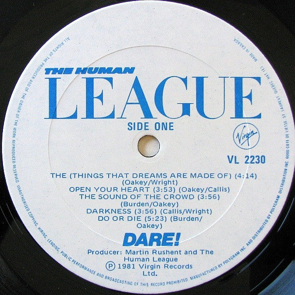 The Human League ‎– Dare!