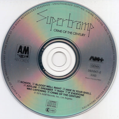 Supertramp – Crime Of The Century (CD Album)