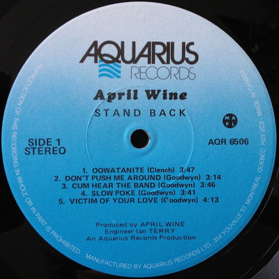 April Wine – Stand Back (Canadian Reissue)