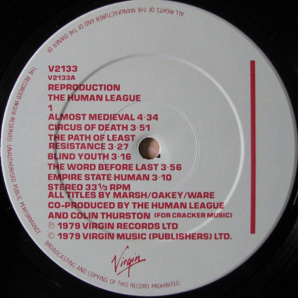 The Human League – Reproduction (UK Pressing)