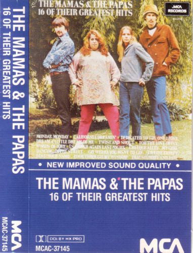 The Mamas & The Papas – 16 Of Their Greatest Hits-(Cassette)