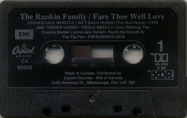 The Rankin Family – Fare Thee Well Love (CASSETTE)