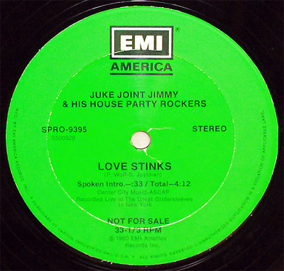 The J. Geils Band, Juke Joint Jimmy & His House Party Rockers – Love Stinks (12" Single)