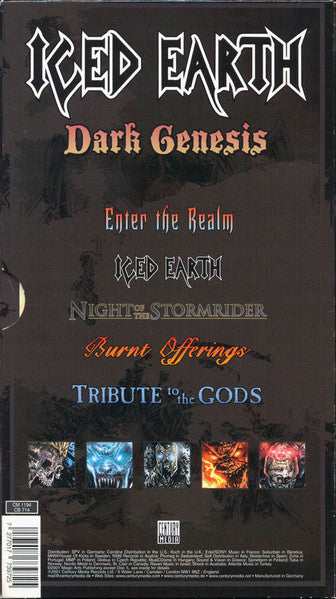 Iced Earth – Dark Genesis  (Germany ) (5 X CD Album) Box set