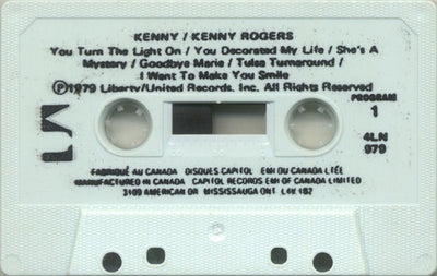 Kenny Rogers – Kenny (CASSETTE)