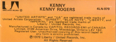 Kenny Rogers – Kenny (CASSETTE)