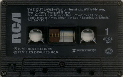 Waylon Jennings, Willie Nelson, Jessi Colter, Tompall Glaser – Wanted! The Outlaws (CASSETTE Reissue)