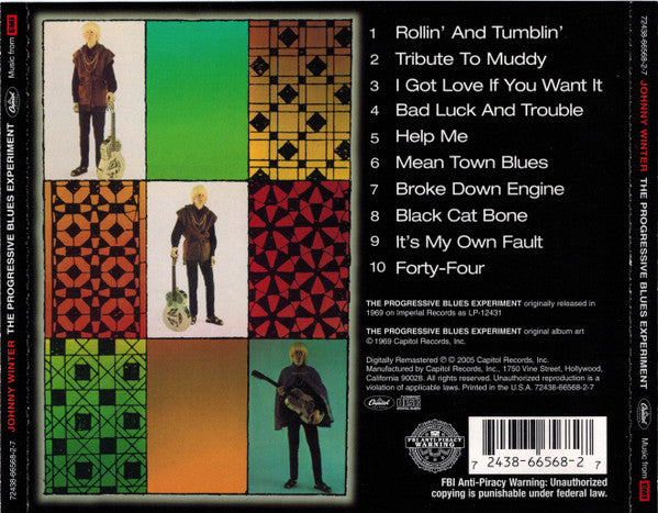 Johnny Winter – The Progressive Blues Experiment (CD Album)