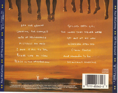 Paul McCartney – Off The Ground (CD ALBUM)