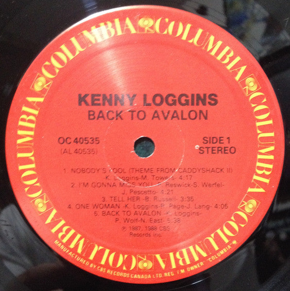 Kenny Loggins ‎– Back To Avalon