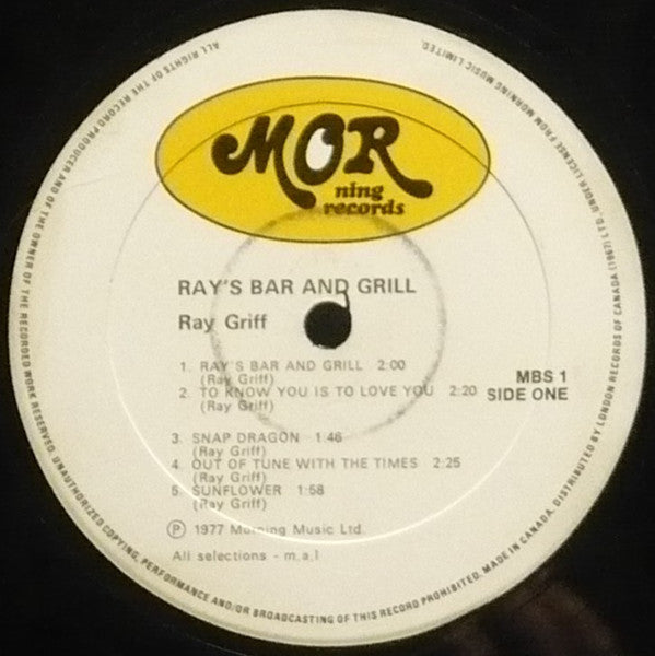 Ray Griff - Ray's Bar And Grill