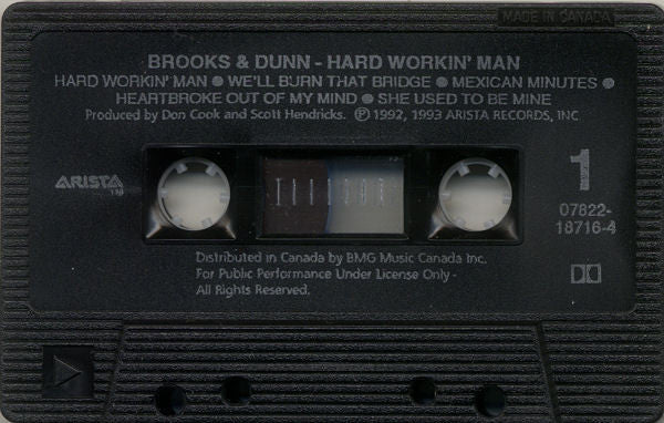 Brooks & Dunn – Hard Workin' Man (Cassette)