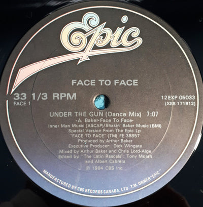 Face To Face – Under The Gun (12"  33 1/3 RPM)