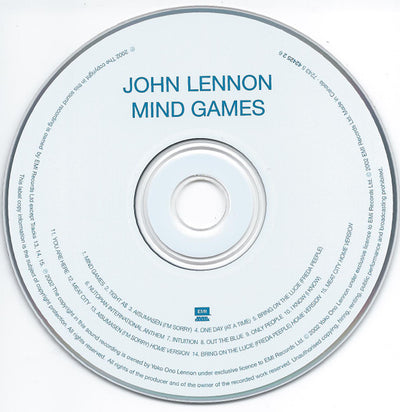 John Lennon – Mind Games (CD ALBUM)