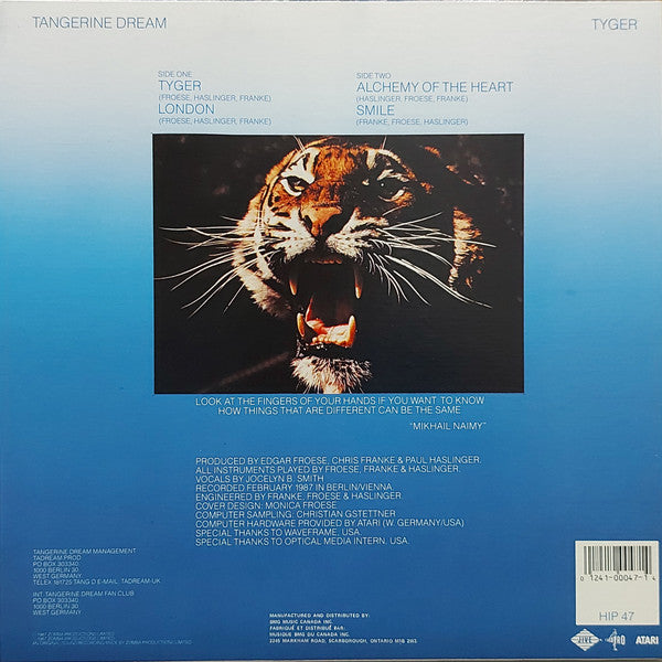 Tangerine Dream – Tyger