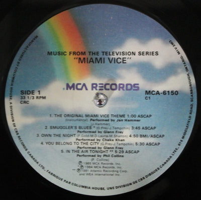 Various ‎– Miami Vice - Music From The Television Series (Club Edition, CRC)