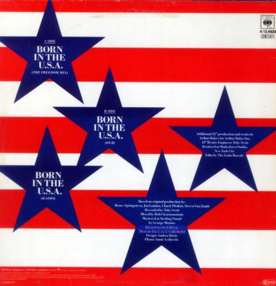 Bruce Springsteen – Born In The U.S.A.-12", 33 ⅓ RPM