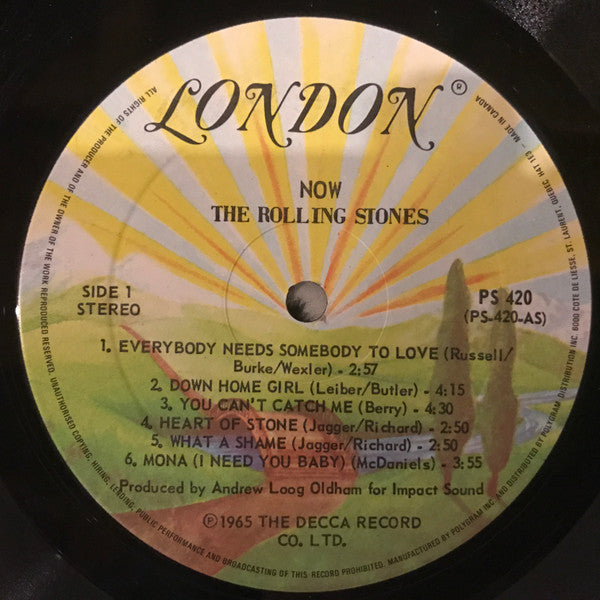 The Rolling Stones – The Rolling Stones, Now! (Canadian Reissue)