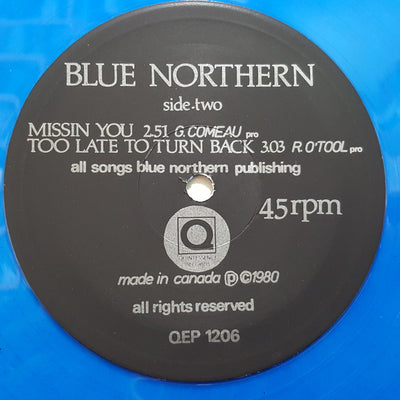 Blue Northern ‎– Blue (Blue Vinyl)12", 45 RPM, EP