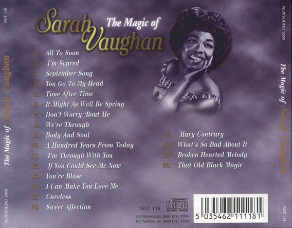 Sarah Vaughan – The Magic Of Sarah Vaughan (CD ALBUM)