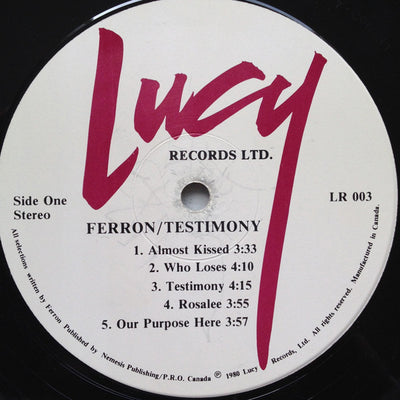 Ferron  ‎– Testimony