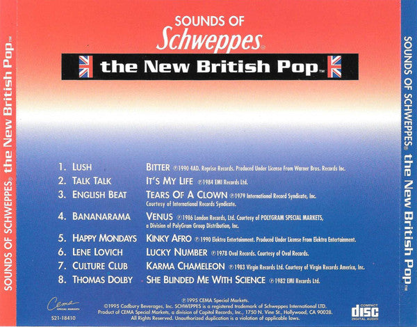 Various – Sounds Of Schweppes - The New British Pop (CD ALBUM)