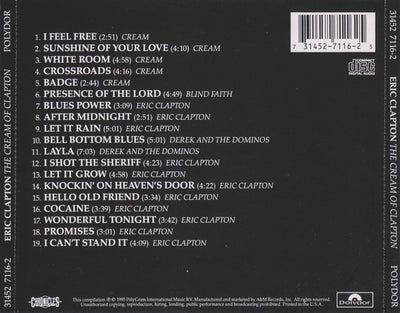 Eric Clapton – The Cream Of Clapton (CD ALBUM)
