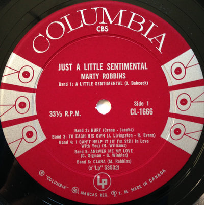 Marty Robbins – Just A Little Sentimental