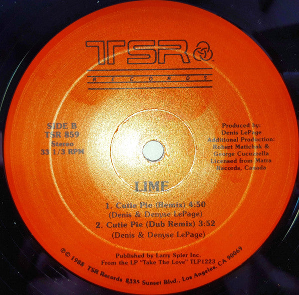 Lime  – Did You See That Girl / Cutie Pie (12" Single)