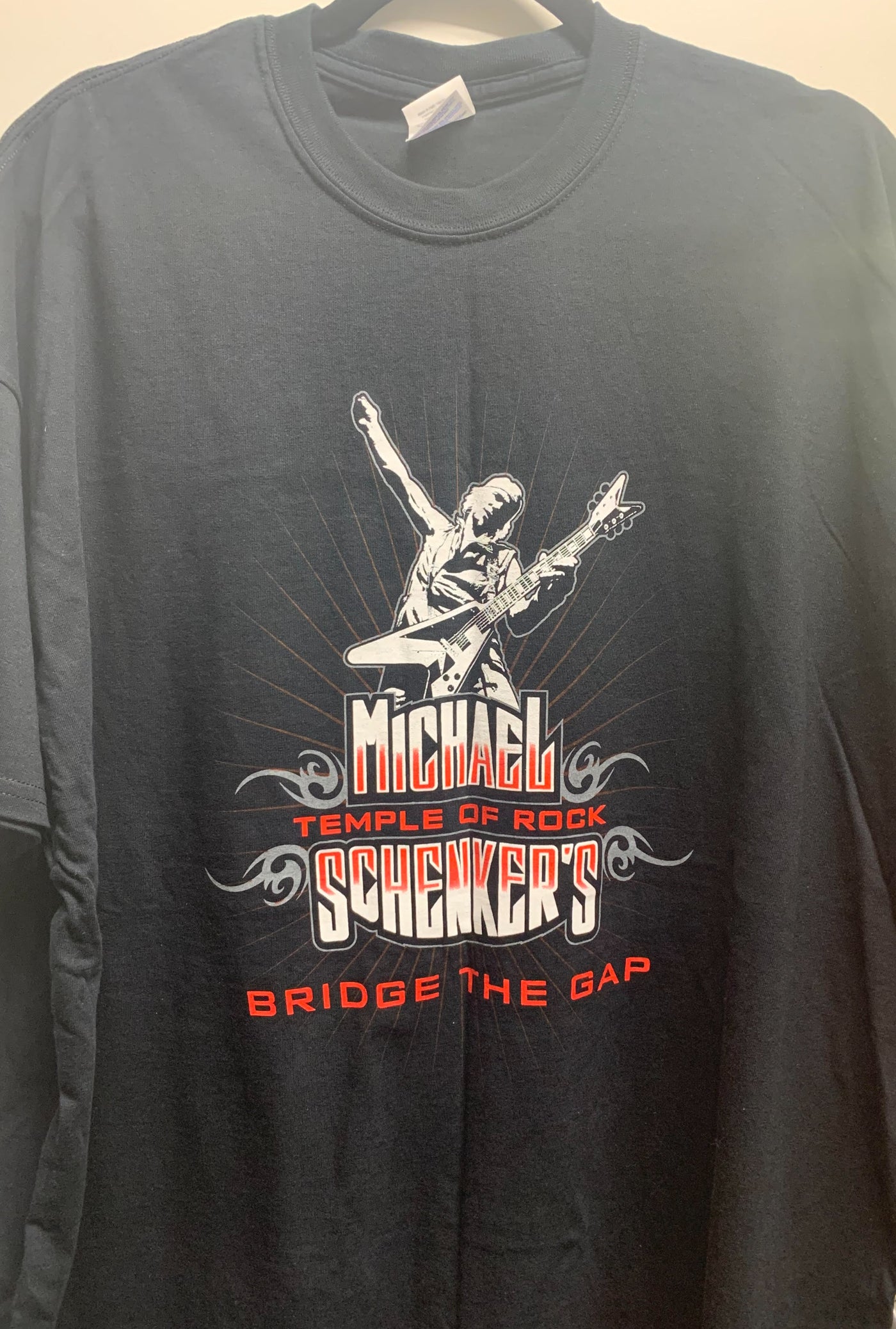 Michael Schenker's Temple Of Rock - Bridge The Gap Tour 2014 T Shirt, Black, XXL