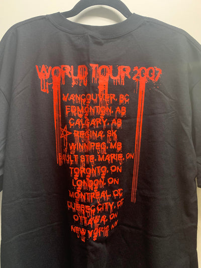 Heaven and Hell Rules - World Tour 2007 T Shirt, Black, XL