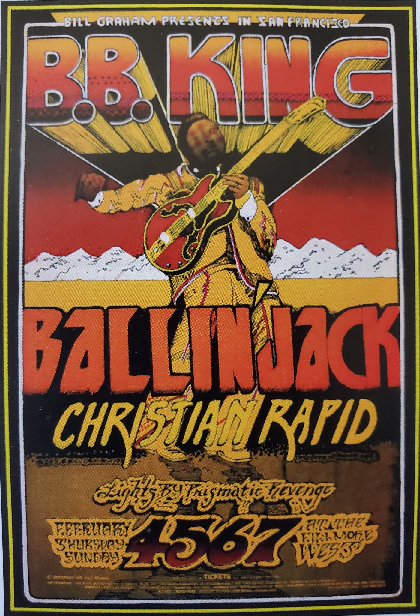 Poster 280 B.B. King/Ball in Jack/Christian Rapid