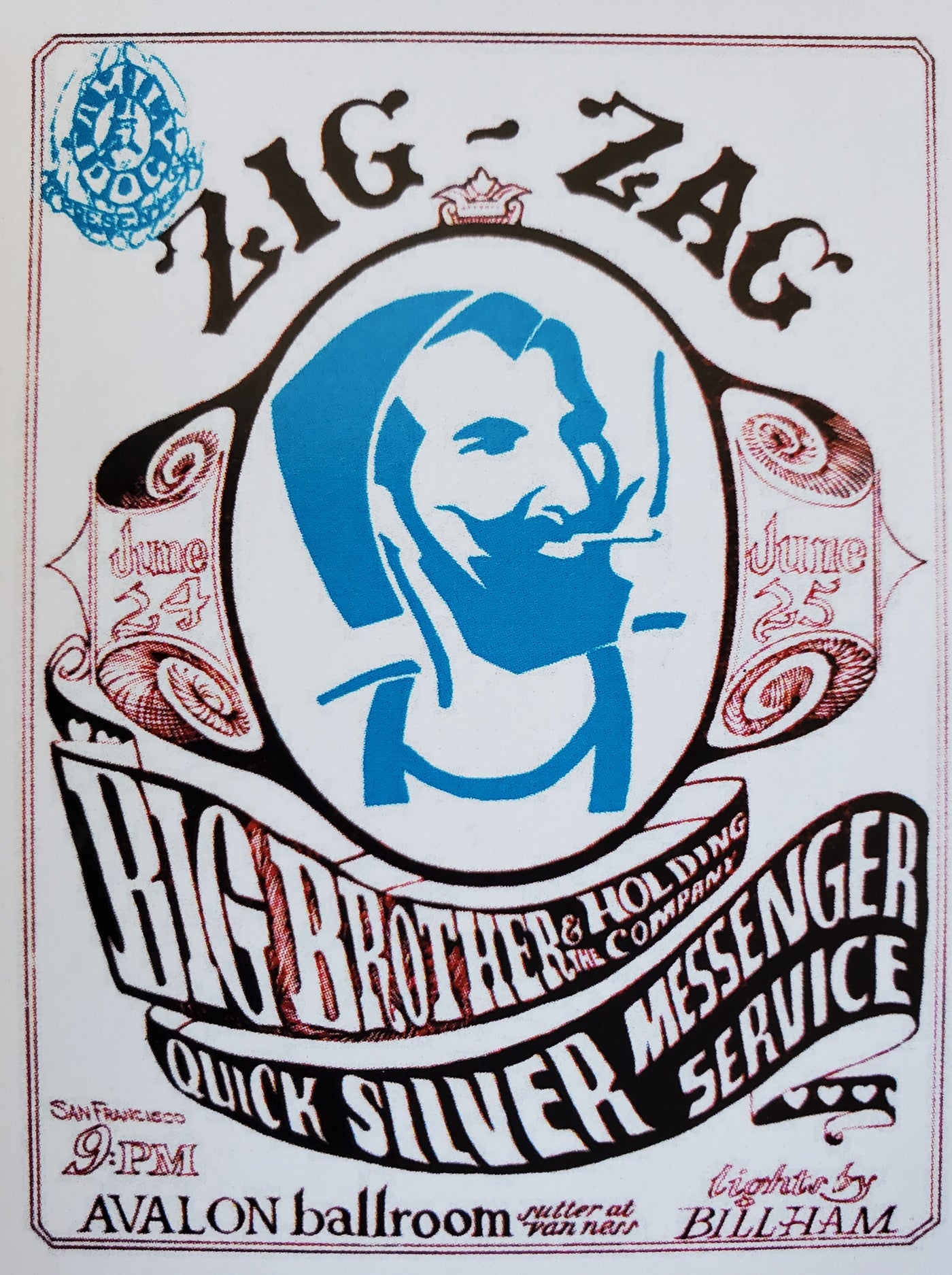 Afterthought Poster 302 Zig-Zag Big Brother and the Holding Company