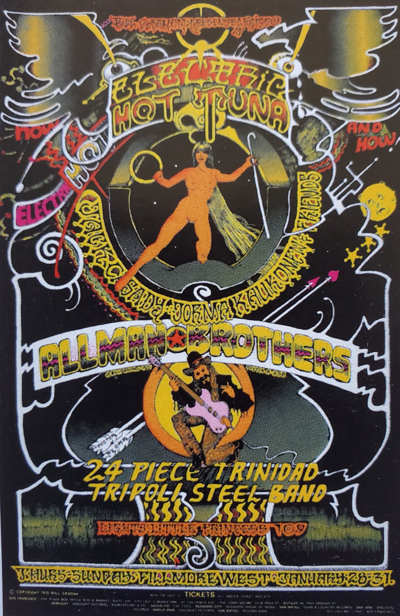 Poster 327 Electric Hot Tuna/Allman Brothers