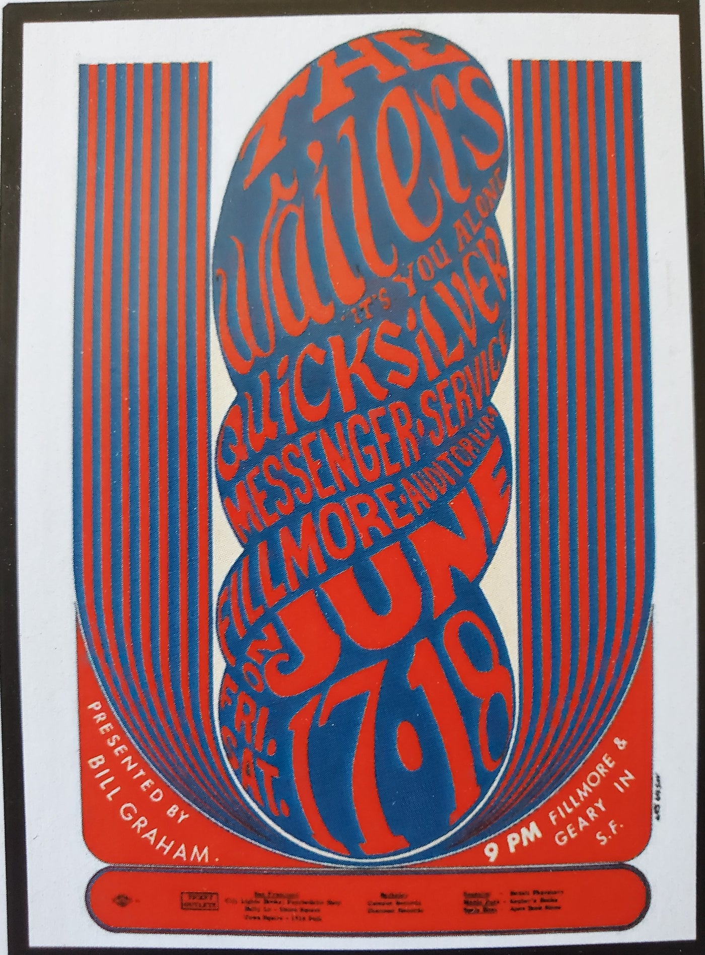 Afterthought Poster 333 The Wailers/Quicksilver Messenger