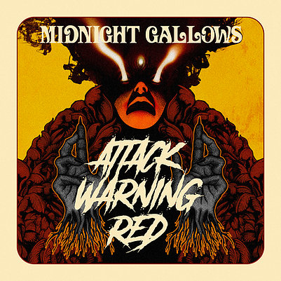 Midnight Gallows - Attack Warning Red LP (limited edition only 200 pressed!)