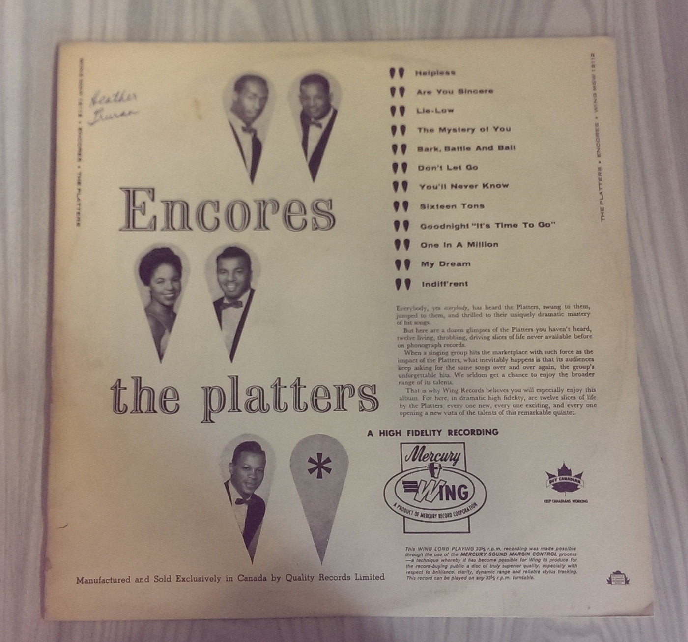 The Platters - Encores!