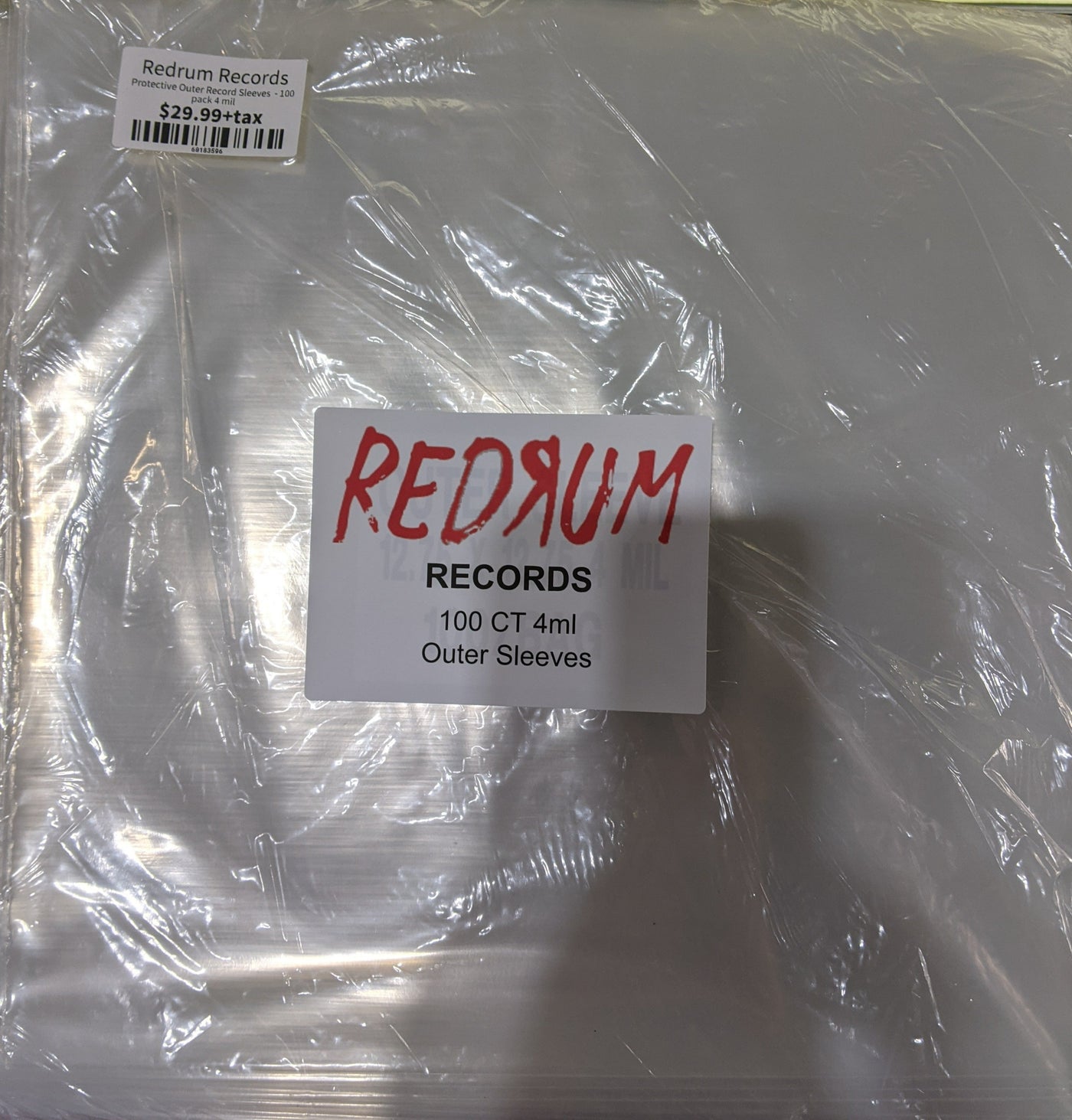 Protective Outer Record Sleeves  - 100 pack 4 mil