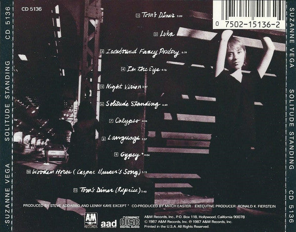 Suzanne Vega – Solitude Standing (CD Album)