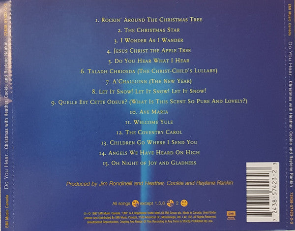 Heather Rankin, Cookie Rankin And Raylene Rankin – Do You Hear ... Christmas With Heather, Cookie, And Raylene Rankin (CD ALBUM)