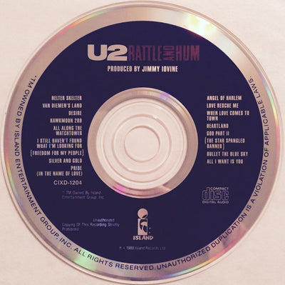 U2 – Rattle And Hum (CD ALBUM)