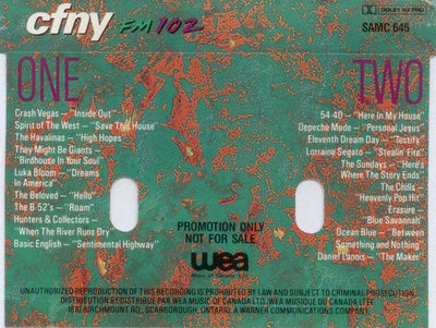 Various – CFNY 102.1 A Taste Of Modern Rock 1990 (CASSETTE)