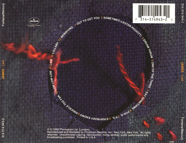 James – Laid (CD ALBUM)