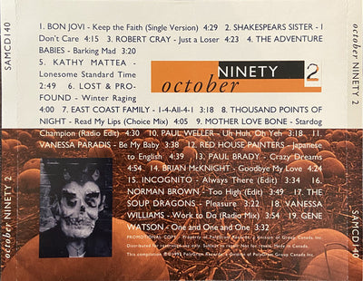 Various ‎– October NINETY 2 (CD ALBUM)