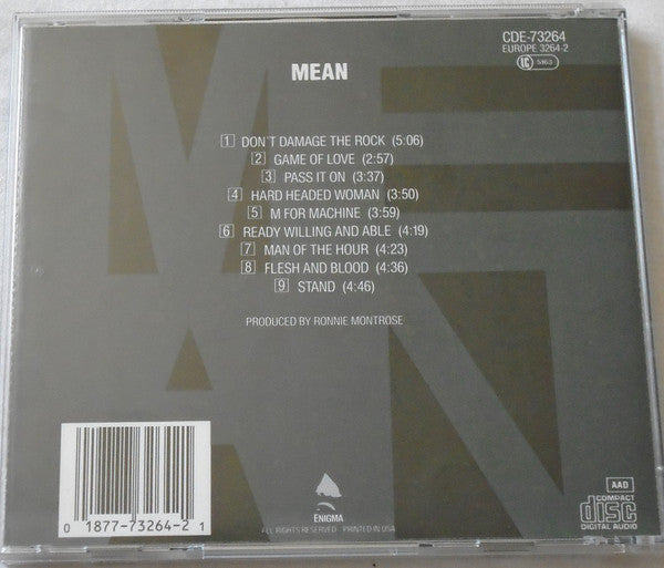 レア CD MONTROSE MEAN Montrose – Mean (CD ALBUM) – Redrum Records